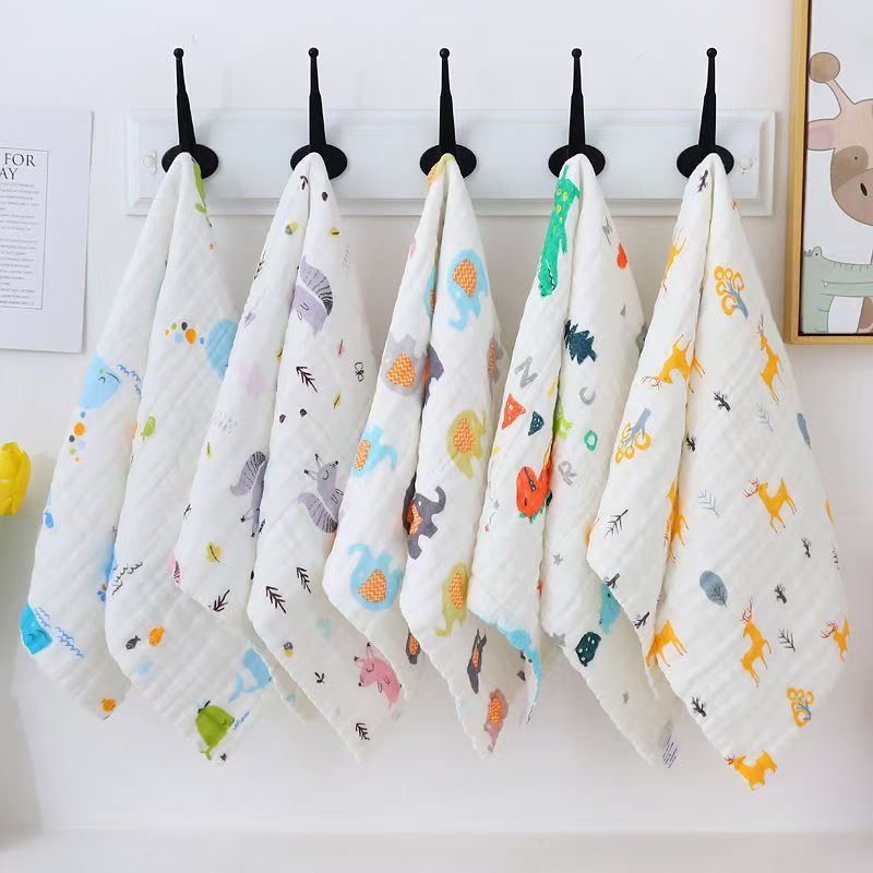 Pure Cotton Six-Layer Gauze Towel for Adults to Wash Their Face and Bathe, Cute, Soft, Absorbent and Non-Shedding Towel for Male and Female Students Wholesale