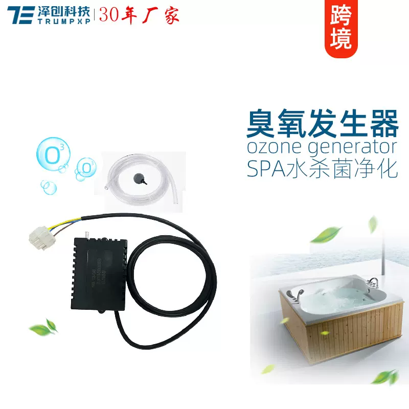 创普TRUMPXP跨境卫浴SPA泳池水杀菌祛味净化臭氧发生器TCB-134S