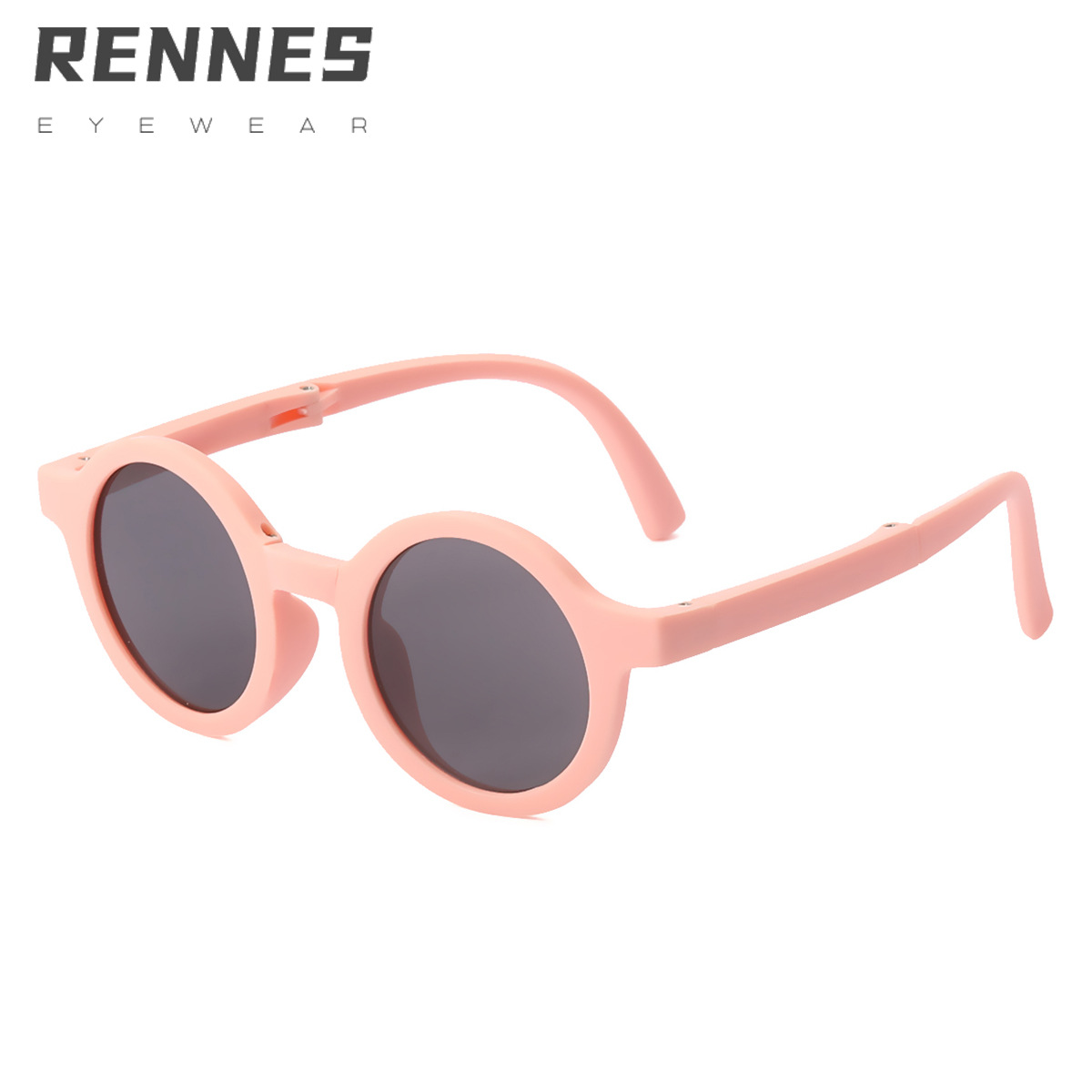 2022 nuevos niños gafas de sol hombres y mujeres de moda de bebé gafas de sol plegables gafas de sol de dibujos animados de color caramelo 3002