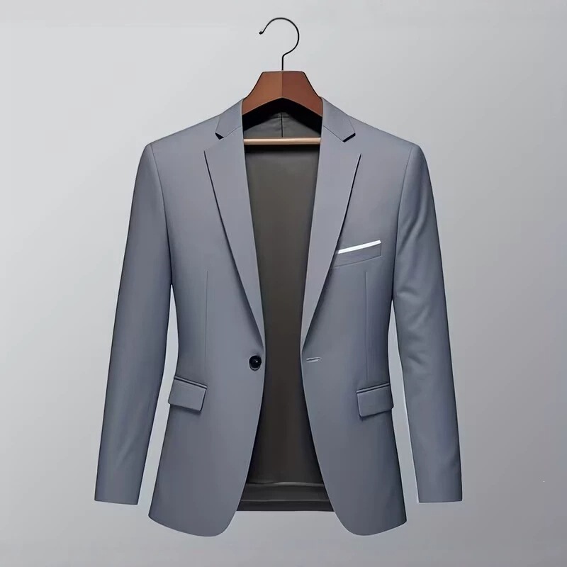 Cross-Border Amazon Men's Business Casual Formal Suits Foreign Trade Korean Style Fashionable Men's Slim-Fit Suit Jackets Cross-Border Amazon Men's Business Casual Formal Suits Foreign Trade Korean Style Fashionable Men's Slim-Fit Suit Jackets