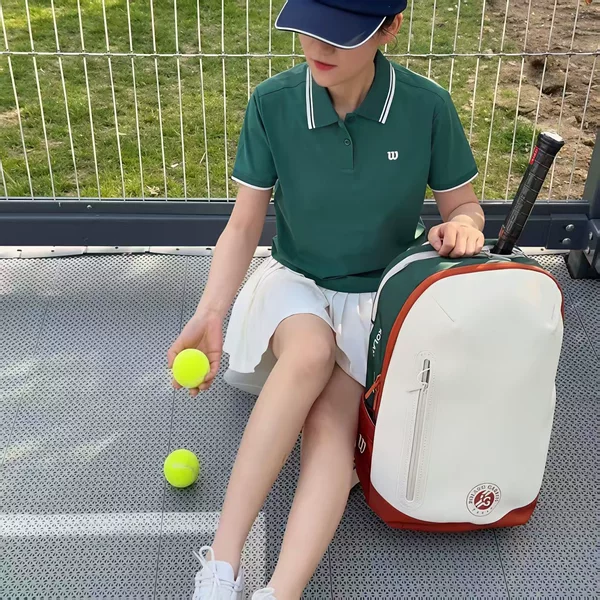 New French Open-style tennis bag, large capacity, unisex sports backpack, available for wholesale