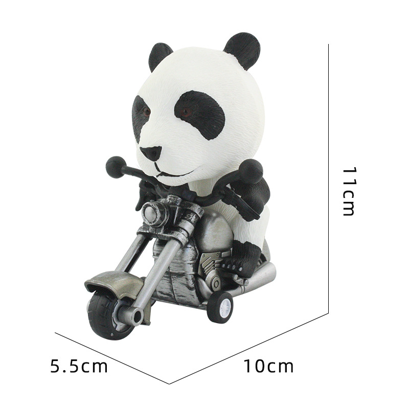 Transfronteriza Amazon modelo animal motocicleta modelo animal cabeza giratoria locomotora inercia adelante coche de juguete