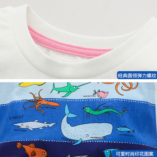 T-shirt Summer Clothing for Girls and Boys, 2025, Baby Cotton Children's Summer Round Neck Short Sleeve Children's Sports Wear