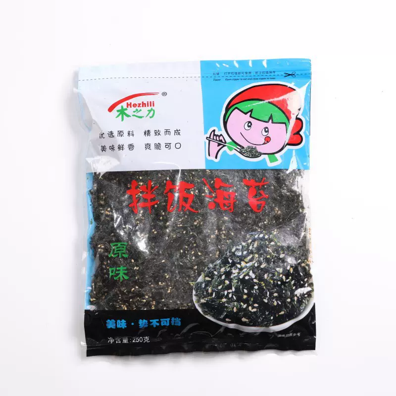 禾之力拌饭海苔 芝麻炒海苔 原味炒海苔 250克袋装