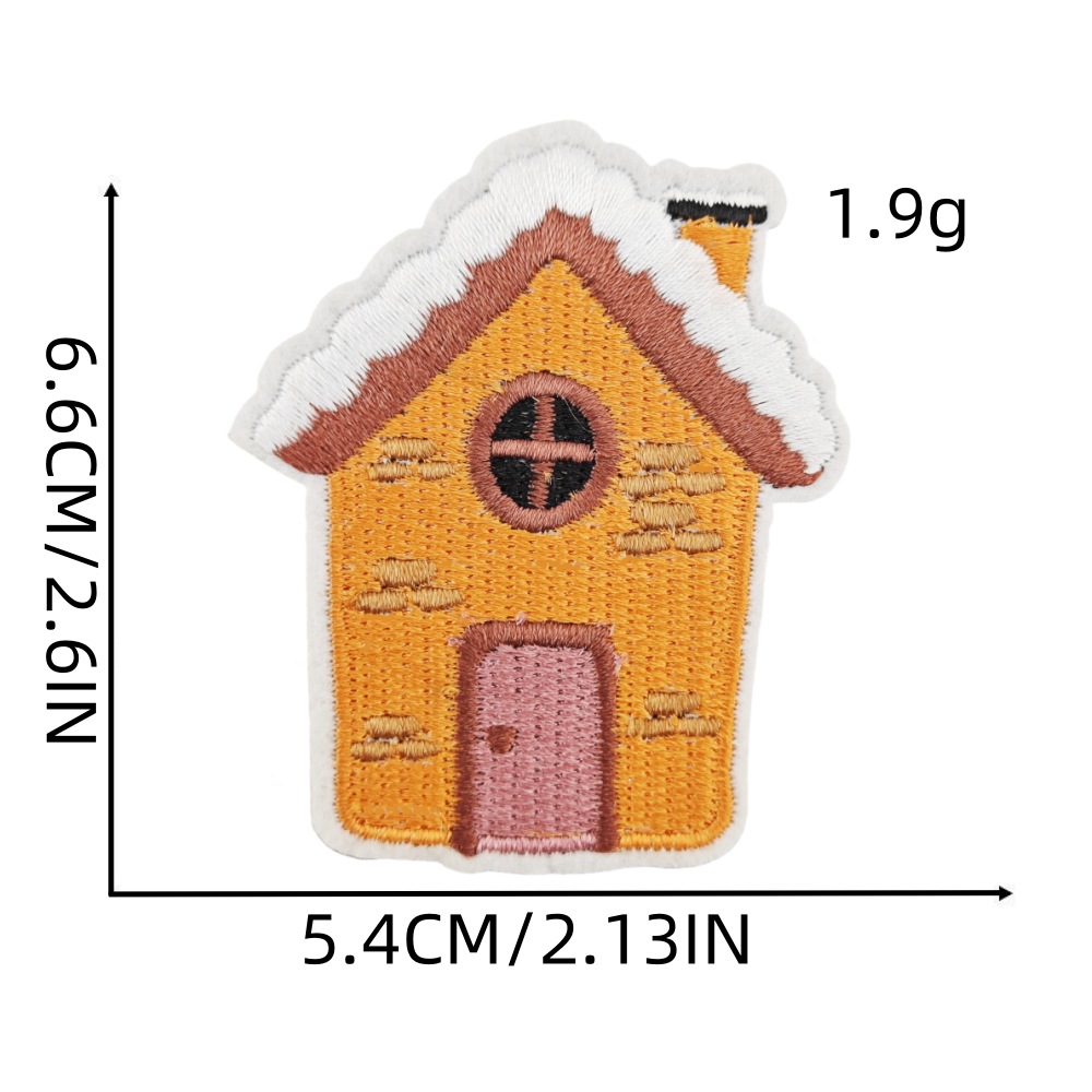 3g Weight Clothing Sticker Patches Classification 1 Piece, 1 Set Quantity Nonwoven, Polyester Material Christmas Festival Letter, Snowman, Snowflake Pattern Cute Style 1 Piece 1 Set Cute Letter Chrismas Snowman Snowflake Nonwoven Polyester Clothing Sticker Patches 4