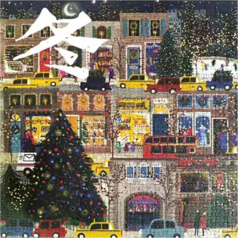 Christmas Winter Lights 500-Piece Puzzle Frame Holiday Square Picture Frame Wall Hanging Scenery Gift Toy Educational Christmas Winter Lights 500-Piece Puzzle Frame Holiday Square Picture Frame Wall Hanging Scenery Gift Toy Educational