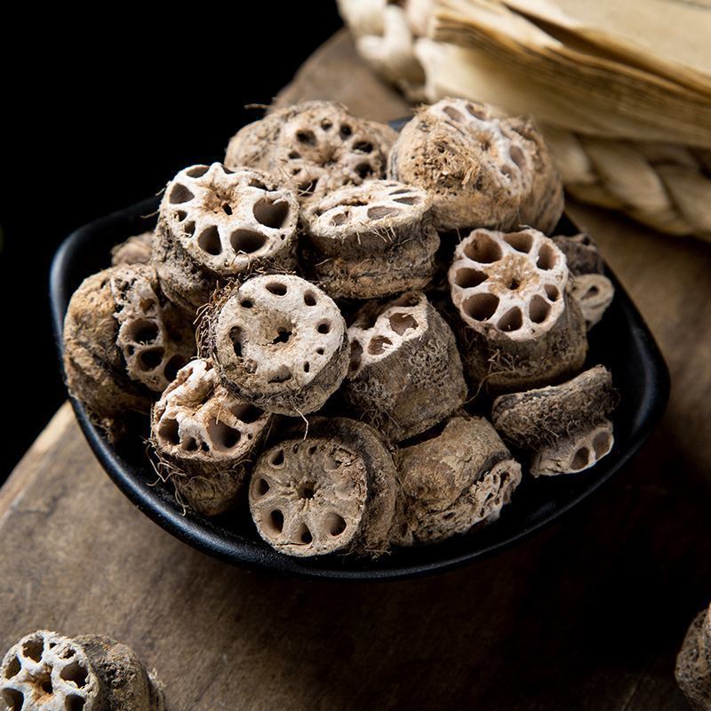 Dried Lotus Node Slices Ou Jie 500g Nelumbo nucifera Rhizome Nodes Traditional Herbal Decoction Pieces quality and texture
