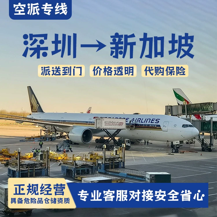 Литиевая батарея Шэньчжэнь авиаперевозки экспресс в Сингапур с двойной чисткой с налогом на дверь DDP/DDU логистическая линия