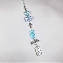 【小刀片小熊】手作串珠自制少女简约ins手机链可爱咕本咕卡挂件