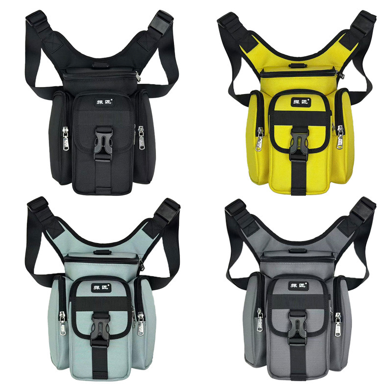 Tanjang Multifunctional Waist Bag, Leg Bag, Crossbody Bag, Wear-Resistant Oxford Cloth, Waterproof, Large Water Cup, Camera Lens, Fishing Bag