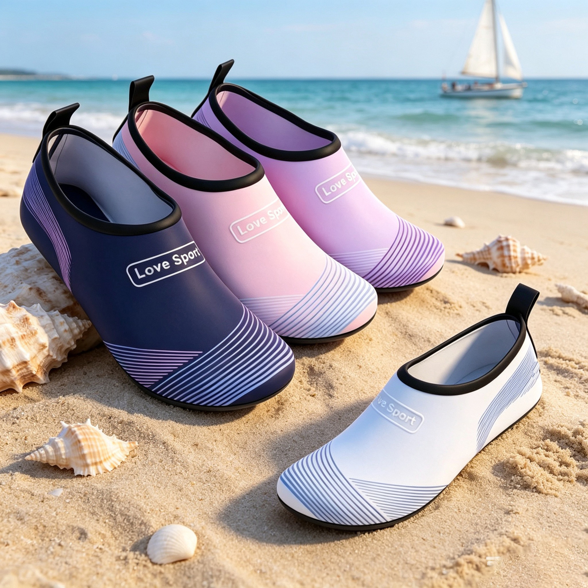 Beach Shoes for Adults, Swimming, Diving, Snorkeling, Wading, Hiking, Outdoor Summer Non-Slip Quick-Drying Shoes for Men and Women