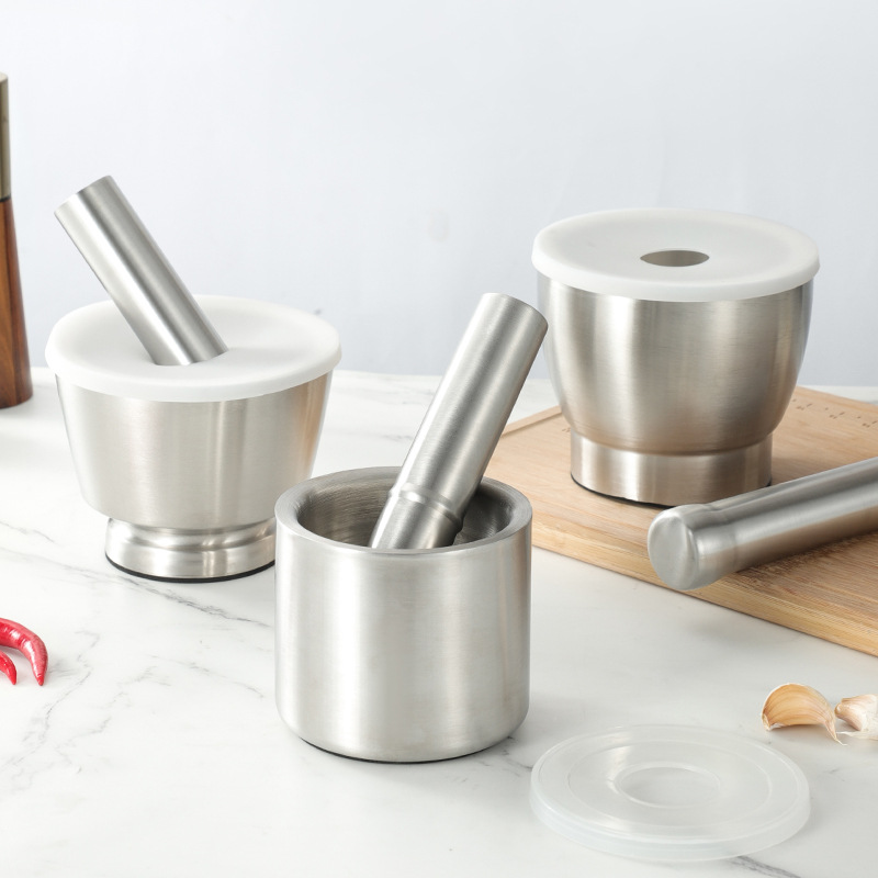 304 stainless steel garlic masher kitchen manual garlic mortar masher garlic paste grinder factory direct sale