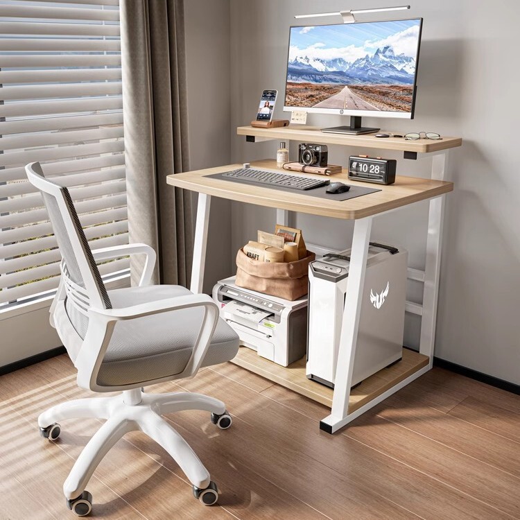 Desktop Computer Desk, Small Household Mini Mobile Study Laptop Table, Simple Bedroom Bedside Table with Wheels Desktop Computer Desk, Small Household Mini Mobile Study Laptop Table, Simple Bedroom Bedside Table with Wheels