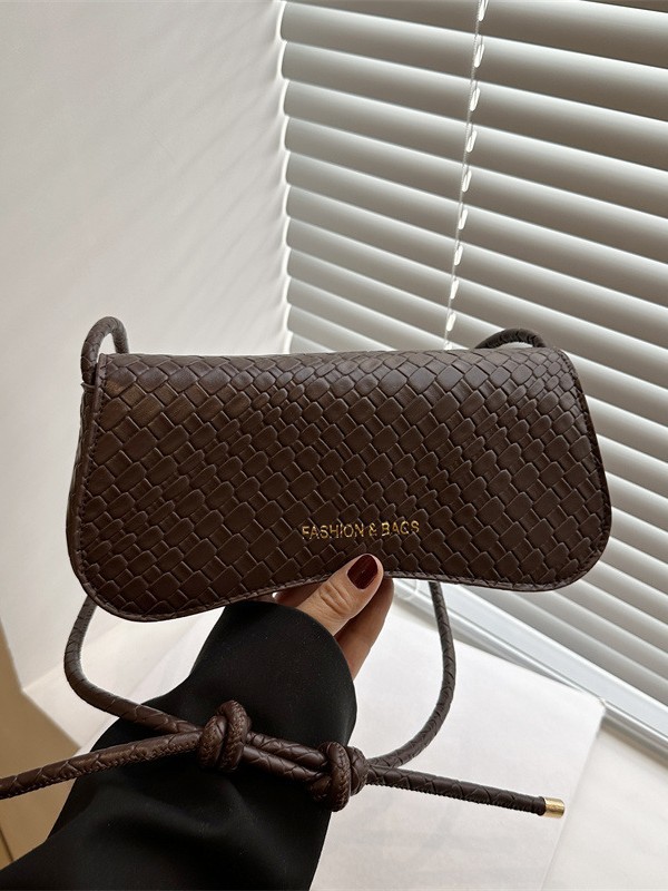 Kiçik Kvadrat Çiyin Çantası - Sadə Retro Bərk Rəngli