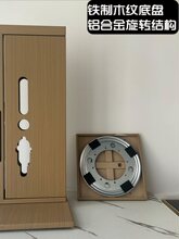 锁锁架指纹锁展示架铁制木纹开门式锁具展架霸王锁防盗门锁