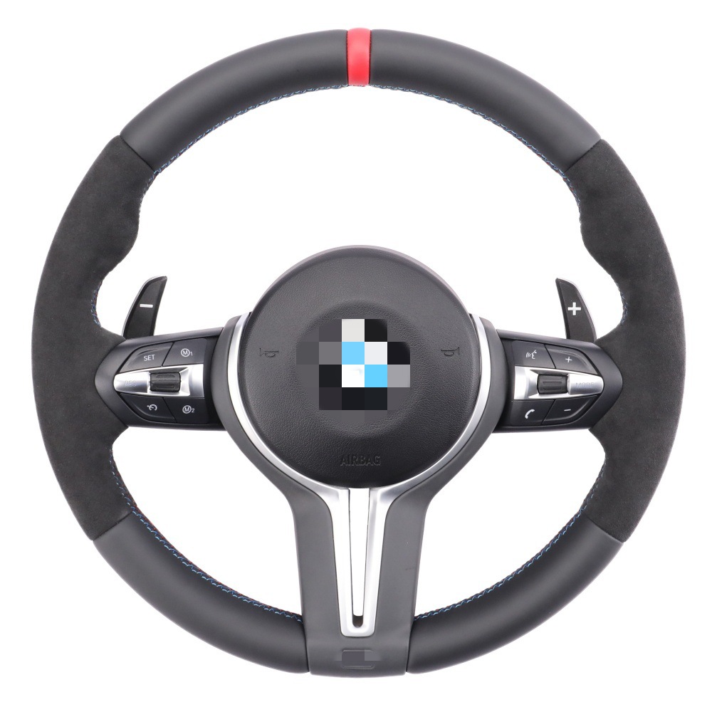 BMW üçün yarı süet sükan örtüyü M3 M6 X1 X5 X3 X6