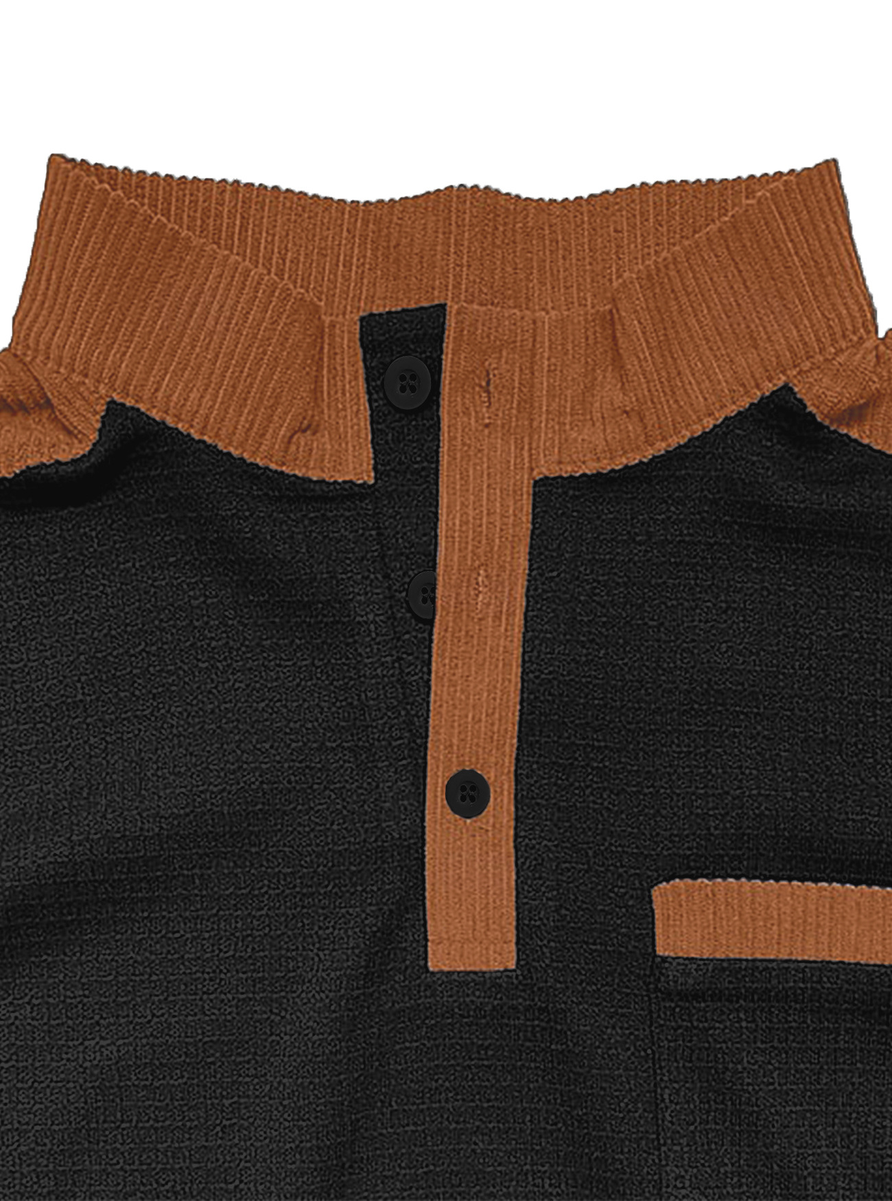 Herren Waffelstrick Pullover Mit Stehkragen Für Den Winter_voghion.com