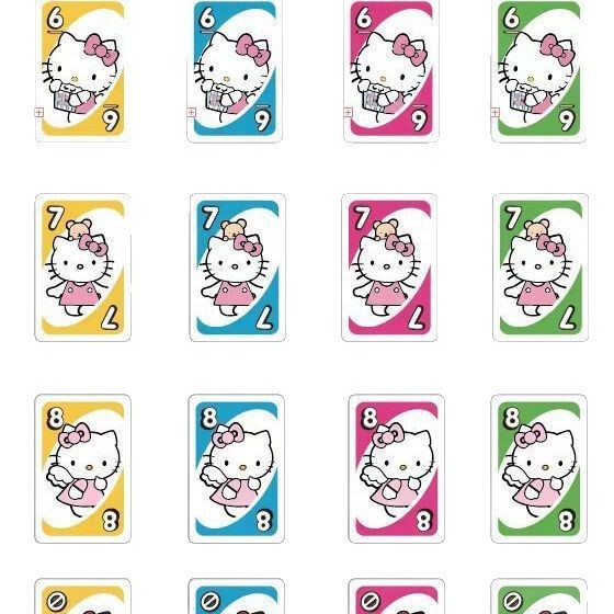 HelloKitty联名UNO纸牌粉色新设计112张多人聚会|undefined