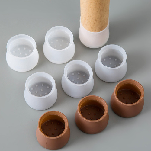 Silicone table and chair foot covers thickened protective cover stool silent wear-resistant table leg table leg protective pad stool foot chair foot pad