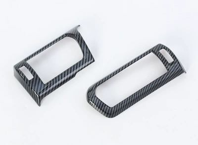 Şüşə kənarı xromları/moldingləri: fog lamp door side strip handle - left-and-right-air-outlets-2-carbon-fiber-zx
