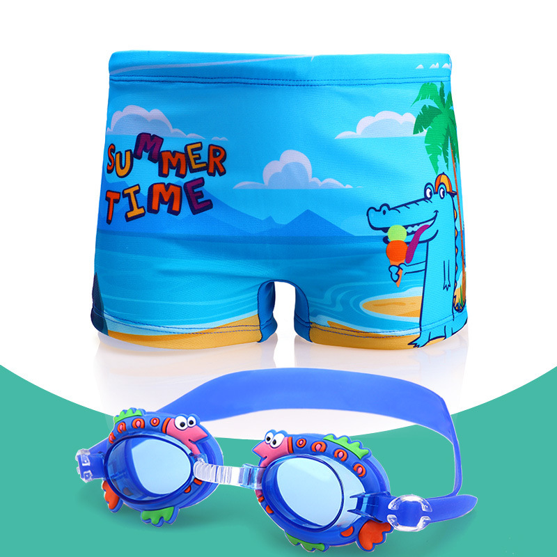 Pantalones de baño para niños, niños, niños, trajes de baño para niños, gorras de baño, gafas de baño para niños, comercio exterior