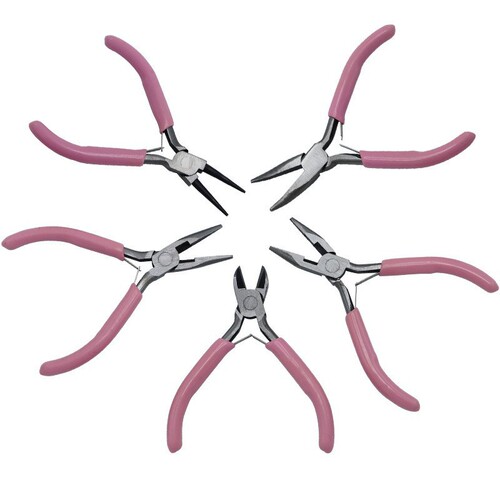 Jewelry diy handmade pliers multifunctional needle nose pliers vise round nose pliers diagonal nose pliers 5 inch mini pliers
