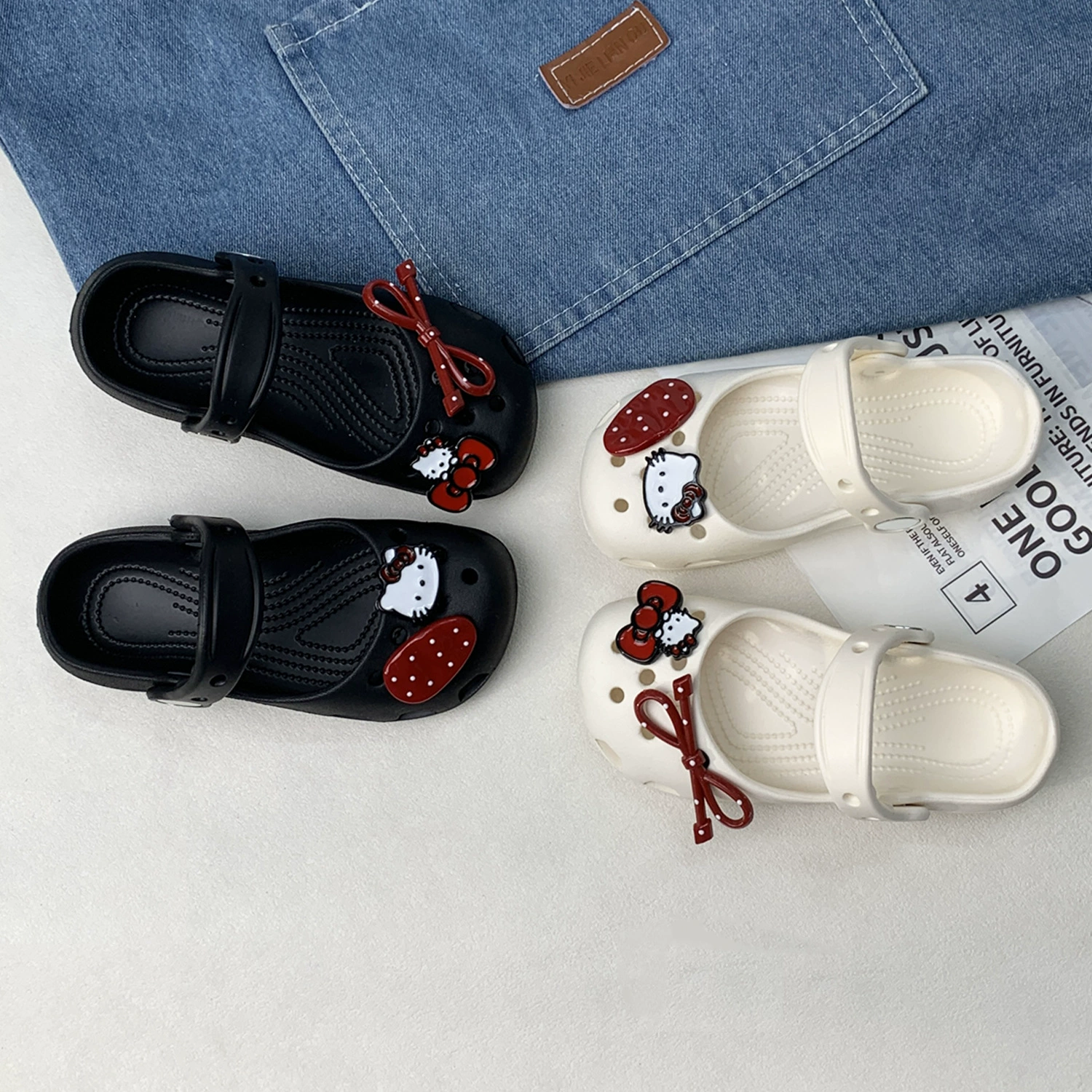 Детские шлепанцы Crocs 2026 летние сандалии для девочек, босоножки Baotou, верхняя одежда, антискользящие детские сандалии, товары дропшиппинг