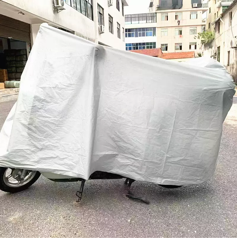 跨境遮雨防晒防水电动车罩车衣摩托车单层灰色车盖衣自行车罩