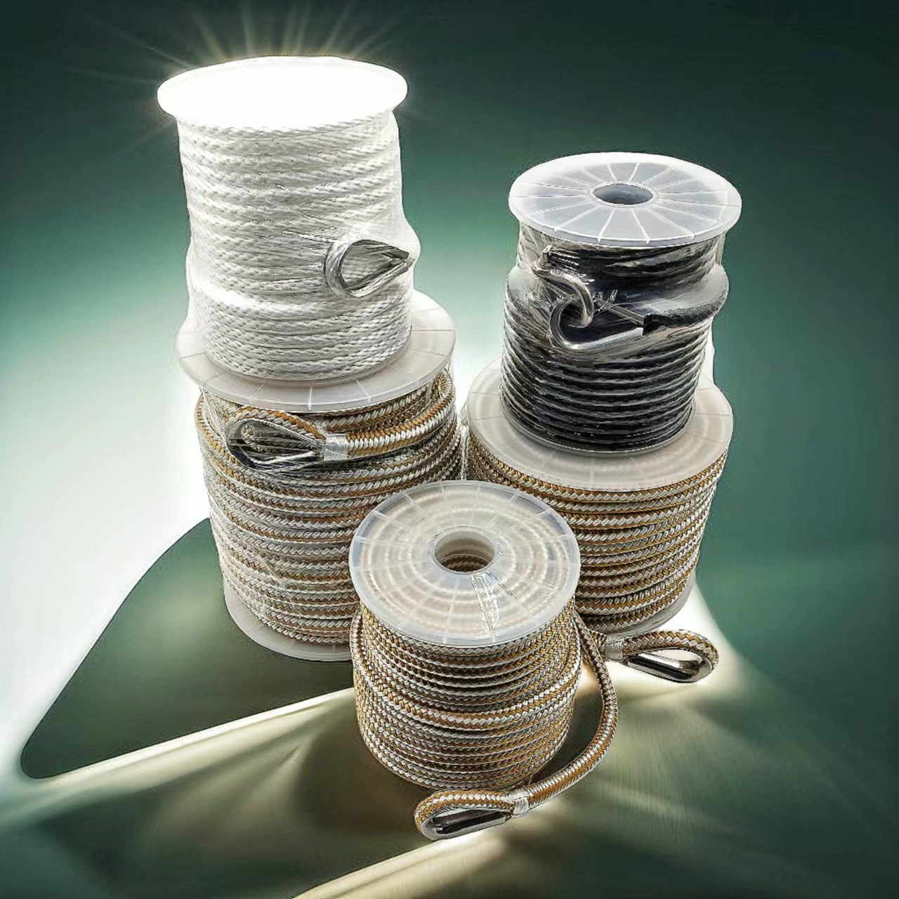 Полипропиленовый нейлоновый якорный шнур с тремя нитями якорный шнур двойной шнур Dock Line