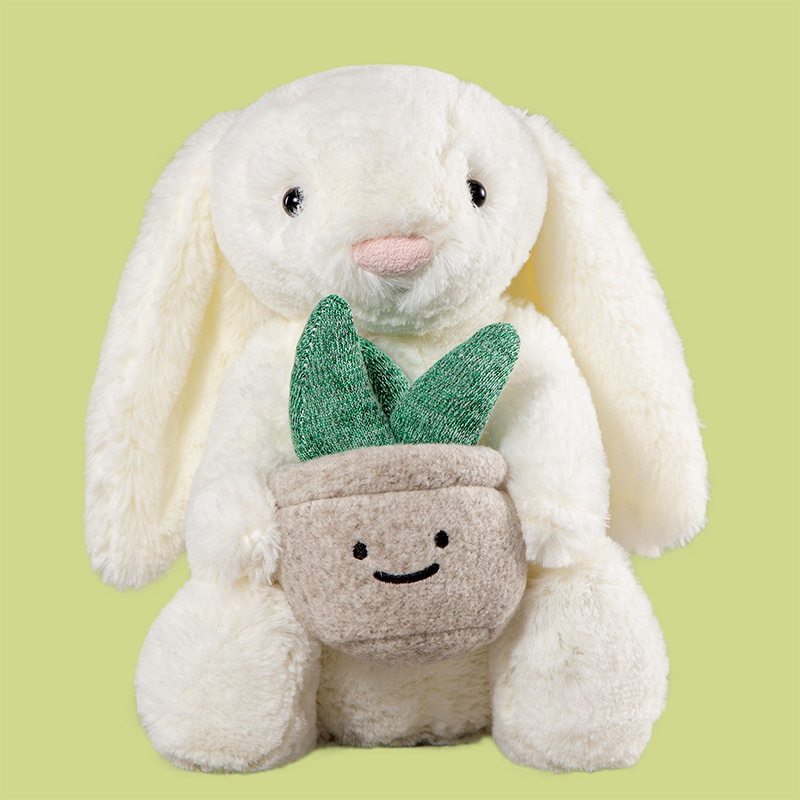 Muñeco de Peluche de Conejo de Felpa y Algodón PP, para Bodas image 20