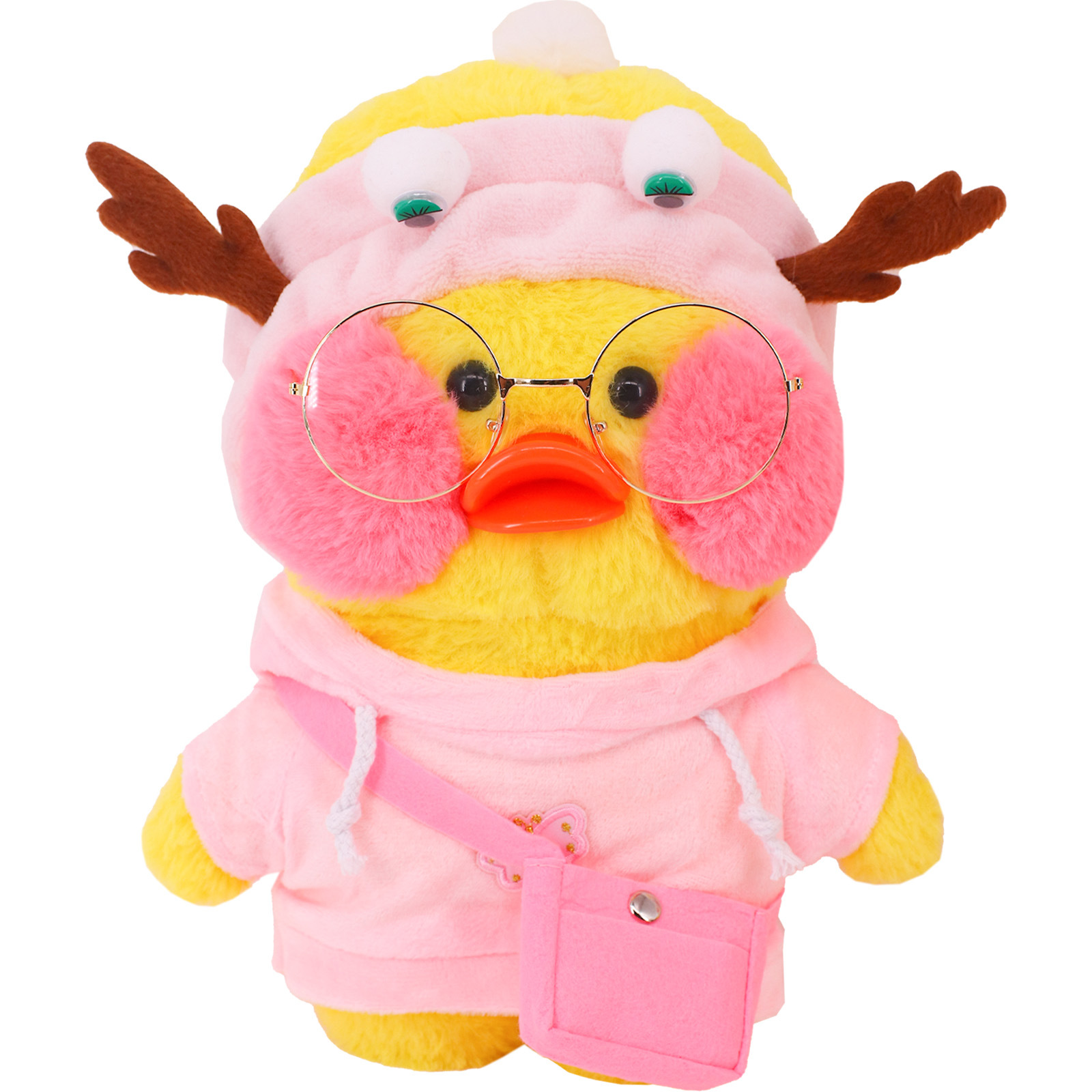 Nueva 30cm pequeño pato amarillo felpa juguete Ropa Accesorios lindo peluche muñeca animal muñeca juguete de los niños
