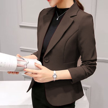 小西装外套女2025春季新款修身版通勤小个子职场女神范西服上衣女