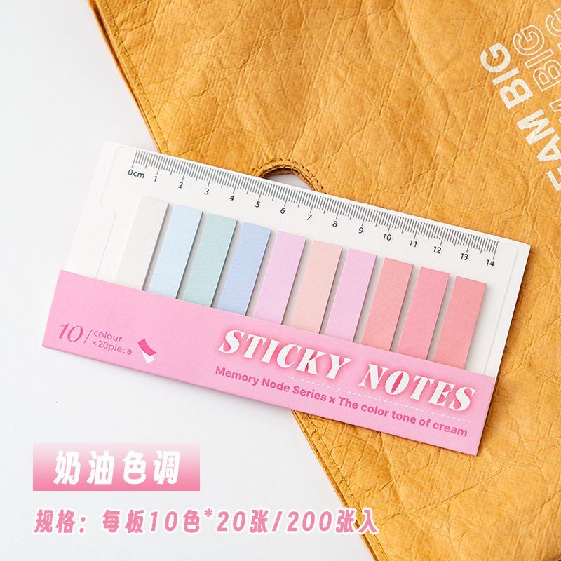 Post-it tablas de índice de barras para estudiantes de papel de notas de alto valor de cara pegatinas de papel de notas cuaderno se puede pegar