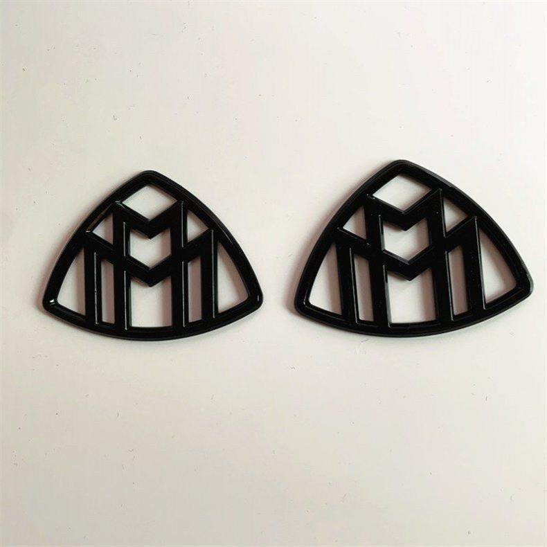 Mercedes-Benz Maybach emblem, S-Class S400 S450 S480 GLS, Mercedes-Benz E-Class modified with Maybach emblem, black