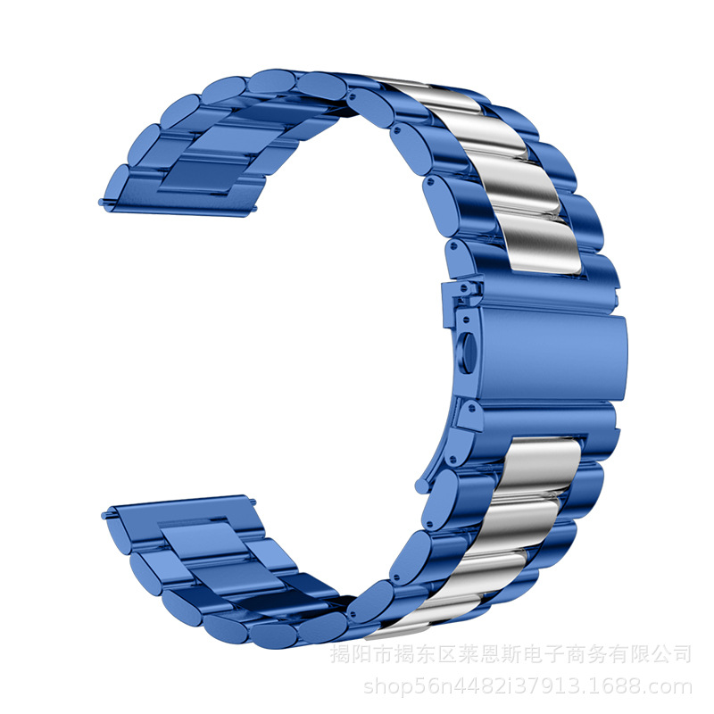 Three steel belts - blue silver - fuel injection