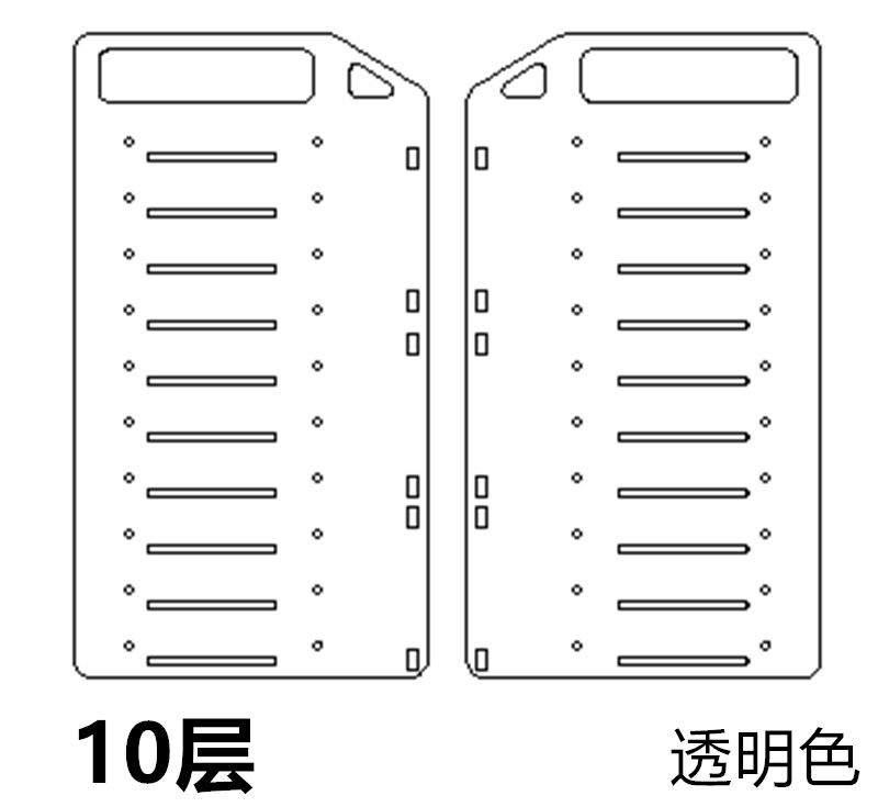 Rack de disco duro rack de expansión soporte de jaula de disco duro mecánico rack de disco duro externo 3,5 caja de disco duro acrílico transparente de escritorio
