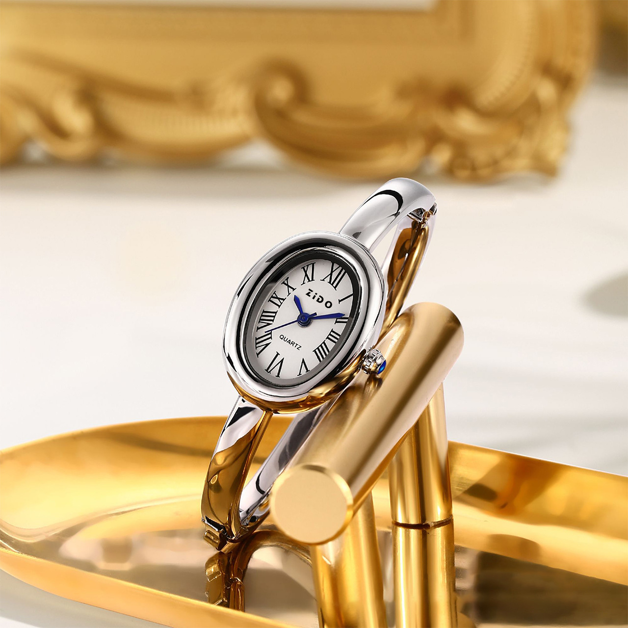 S001 silver shell silver surface