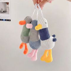 Super cute come on duck pendant creative ugly struggling duck keychain school bag pendant plush toy doll wholesale
