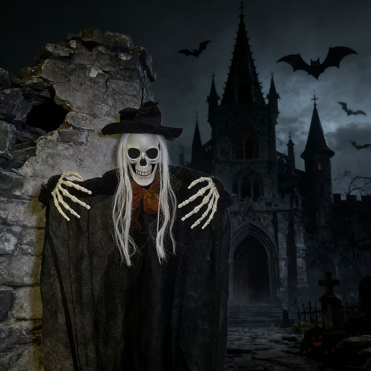 Halloween Horror bruja fantasma colgante fantasma esqueleto fantasma escenas de decoración de la casa embrujada accesorios transfronterizos
