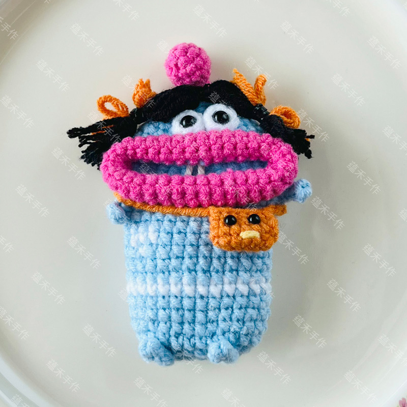 하늘색 슈트 헤드 [가방 포함]