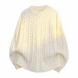 2026秋冬新款运动风青少年宽松圆领套头加厚保暖可机洗针织毛衫，男装针织衫/毛衣，星座614