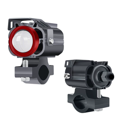 Cross-border hot-selling LED motorcycle electric tricycle spotlight, dual-color yellow-white front light, modified 9-85V