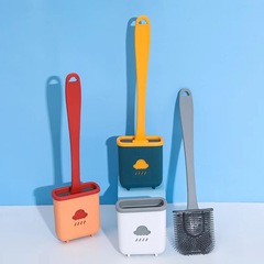 Toilet Brush No Dead Angle Washing the Toilet Silicone Brush Hanging Bathroom Housework Cleaning Brush Creative Toilet Cleaning Brush