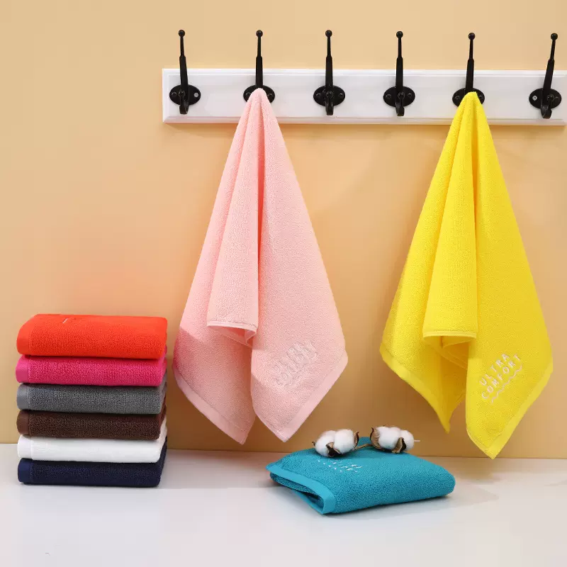 新疆棉毛巾纯棉a类毛巾7a抗菌全棉面巾9色可选可刺绣logo可礼盒装