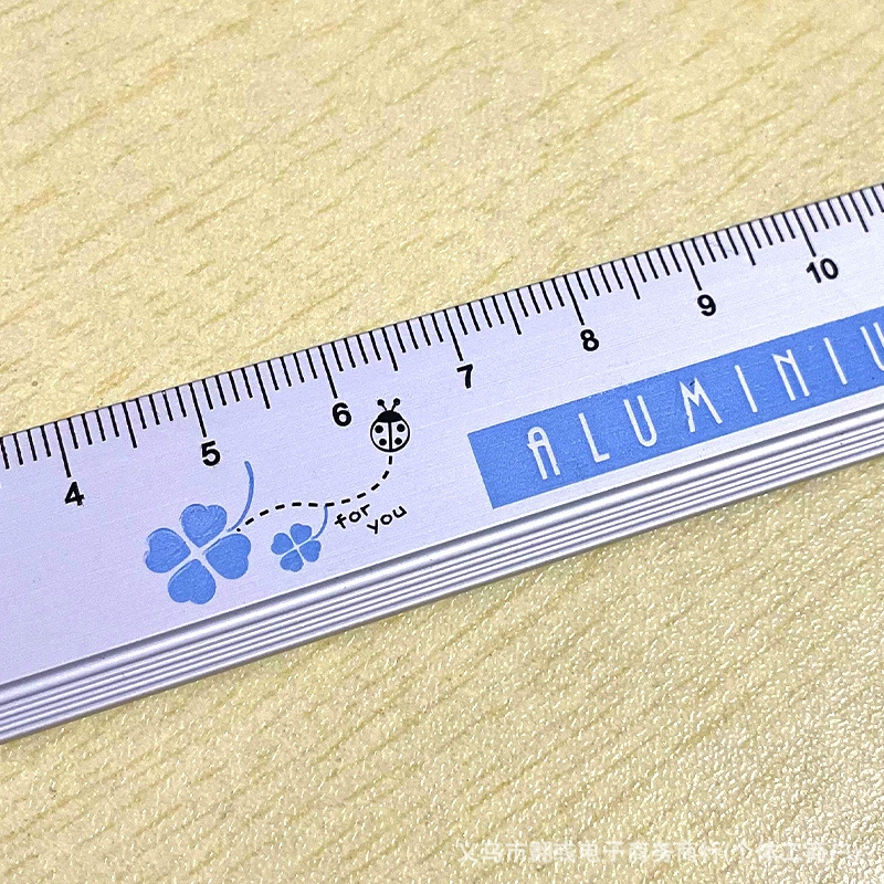 Metal ruler for elementary school students stainless steel, 15cm, wholesale