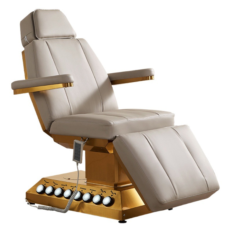 Cama de masaje y tatuaje de venta directa de fábrica, cama plegable, especial para salón de belleza, cuidado corporal, totalmente automática, ajustable, eléctrica.
