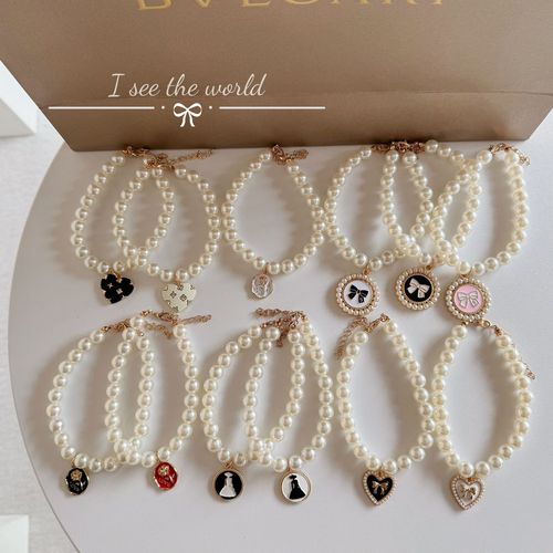 Xiaoxiangfeng pet pearl necklace cat dog accessories high-end sense