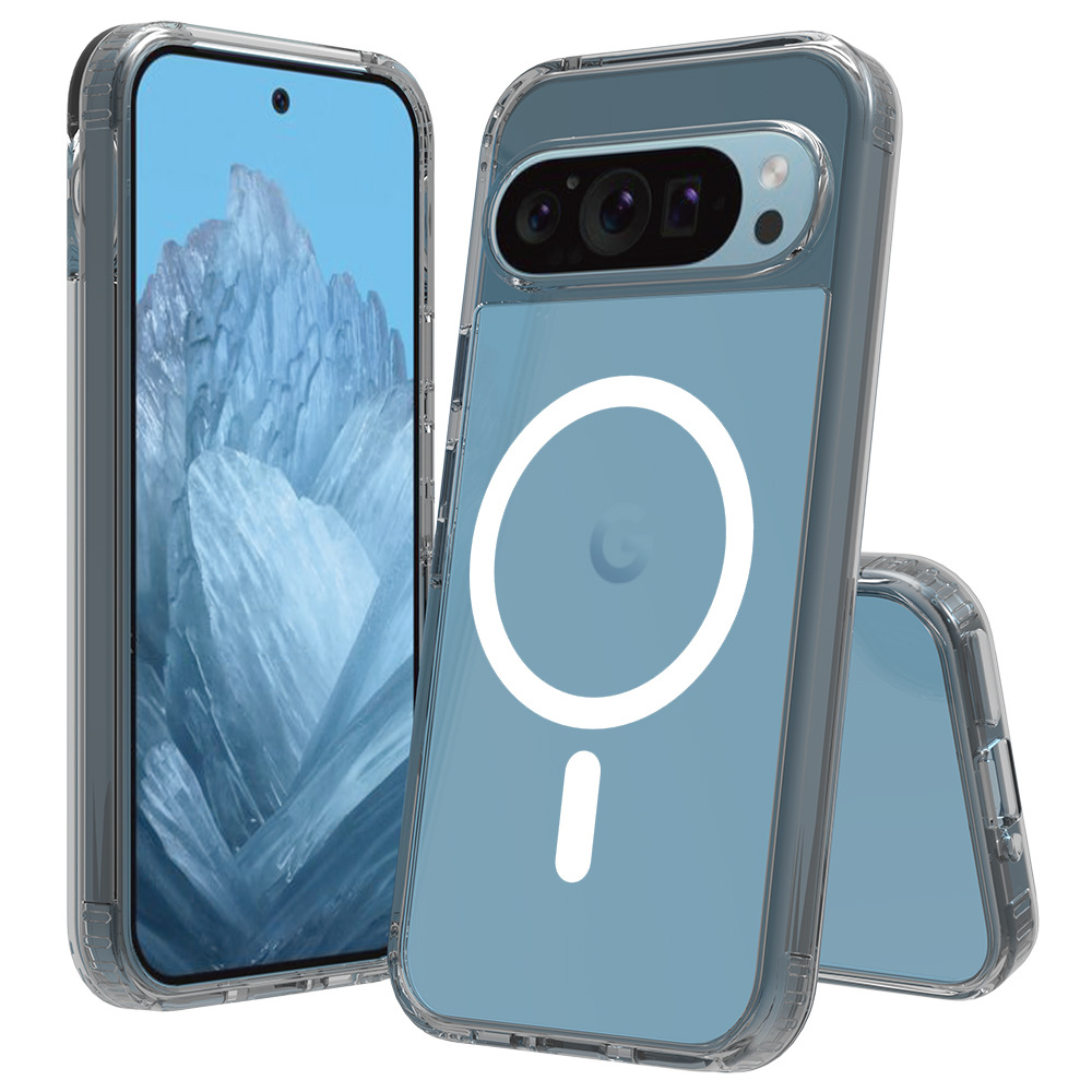 2.0mm de espesor transfronterizo para Google Pixel10 Pro absorción magnética transparente TPU + PC a prueba de caídas 9A fábrica de caso de teléfono móvil