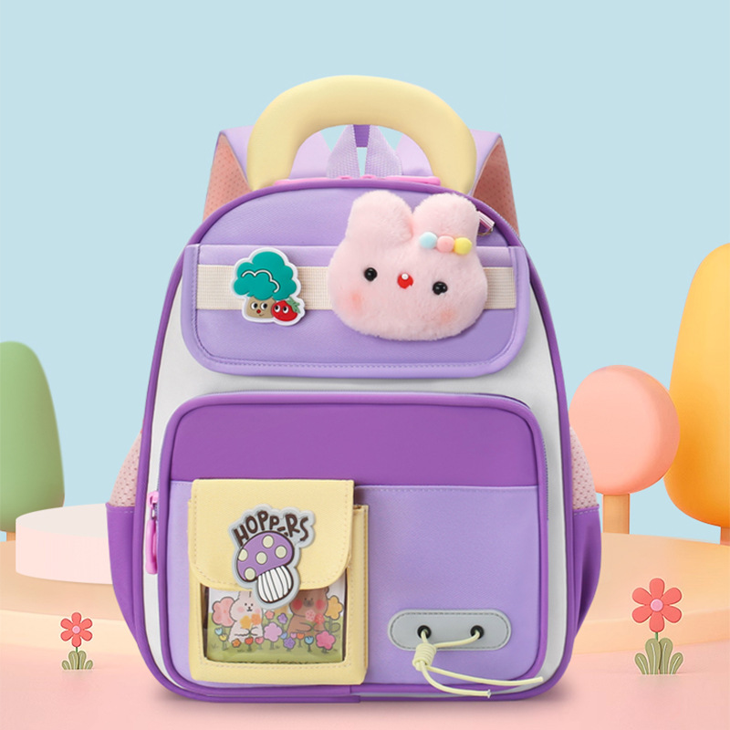 Mochila infantil transfronteriza linda niña jardín de infantes mochila escolar transpirable dibujos animados preescolar mochila para niños