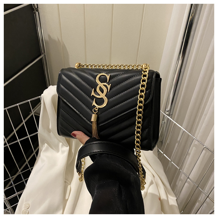Damen Handtasche Im Western Stil Mit Kette Und Umhängefunktion_voghion.com